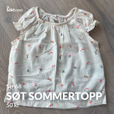 Sommertopp fra H&M str 68