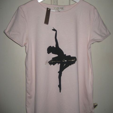 Pomp de Lux T-shirt med ballerina str. 122/128