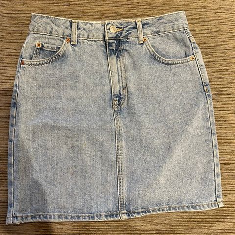 Jeans mini skjørt