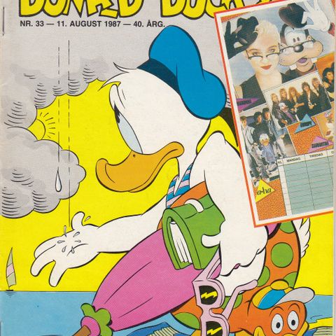 Donald Duck med bilag intakt