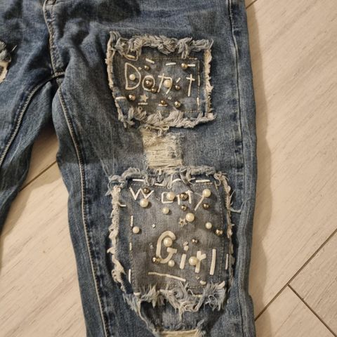 Designer blå jeans size S