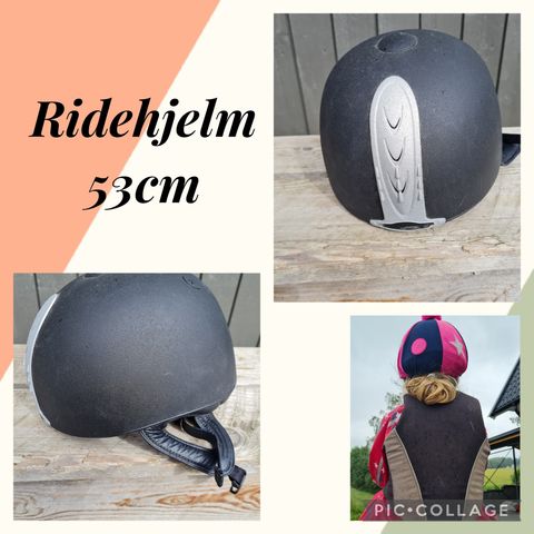 Ridehjelm til barn str 53cm Harry Hall Legend junior skull hat