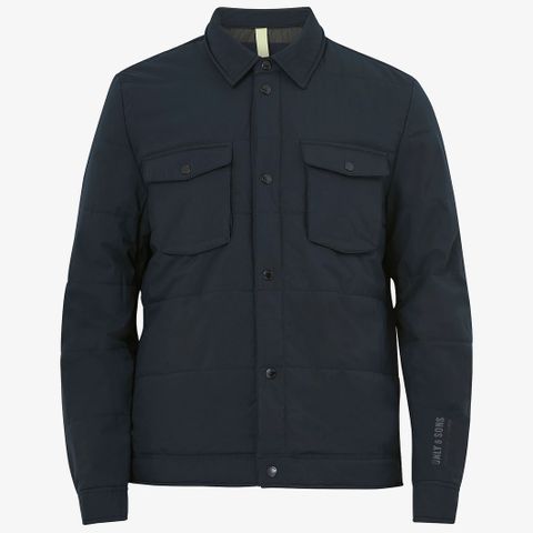 ONLY&SONS Vattert overshirt, Navy str M (Ny m/lapper)