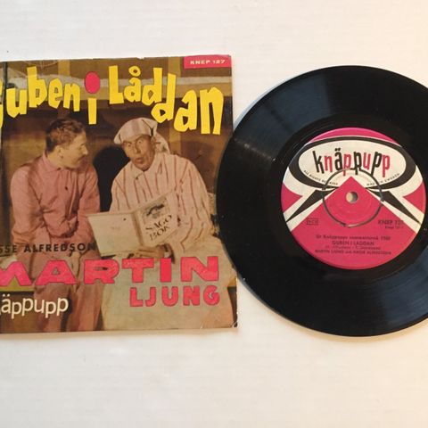 MARTIN LJUNG - HASSE ALFREDSON / GUBEN I LÅDDAN - 7" VINYL SINGLE