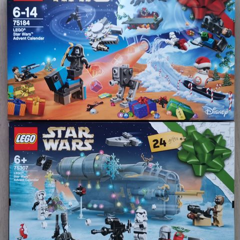 Lego Star Wars julekalender fra 2017. (OBS, Mando er solgt).