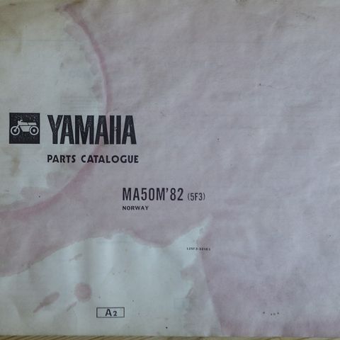 Yamaha  MA50M 1982 delekatalog