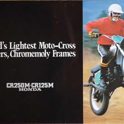 Honda CR250M-CR125M brosjyre 1974