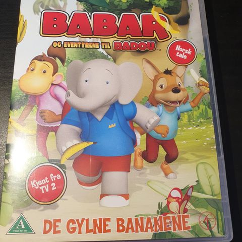 Babar og eventyrene til badou, de gylne bananene. Dvd