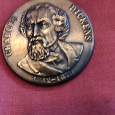 Charles Dickens Centenery Medallion 1812-1870