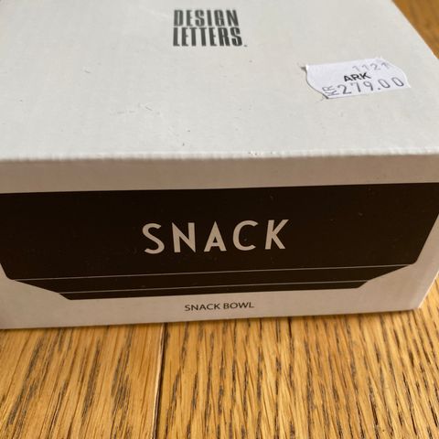 Ubrukt/ny! Fin som gave - Design Letters Snack Bowl svart