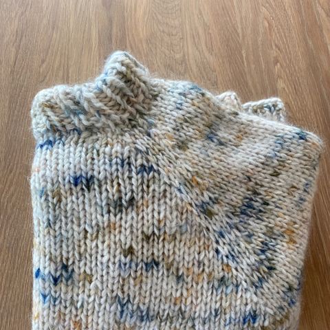 Ny Petite knit marble sweater i fat mohair, kos og alpakka ull