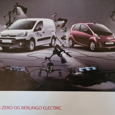 Citroën C-Zero og Berlingo Electric brosjyre selges