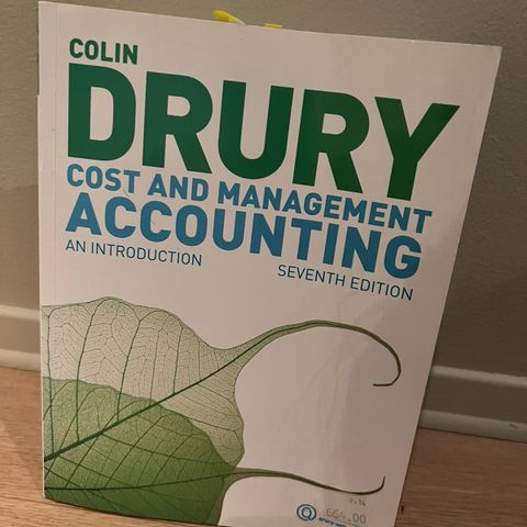 Colin Drury, Cost and management accounting