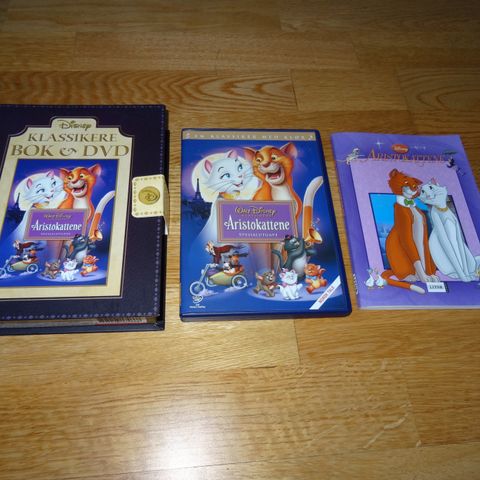 Disney Aristokattene Spesialutgave DVD + Bok