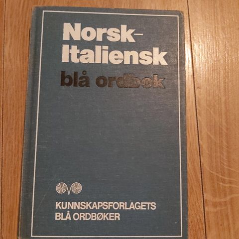 Norsk-italiensk BLÅ ORDBOK.