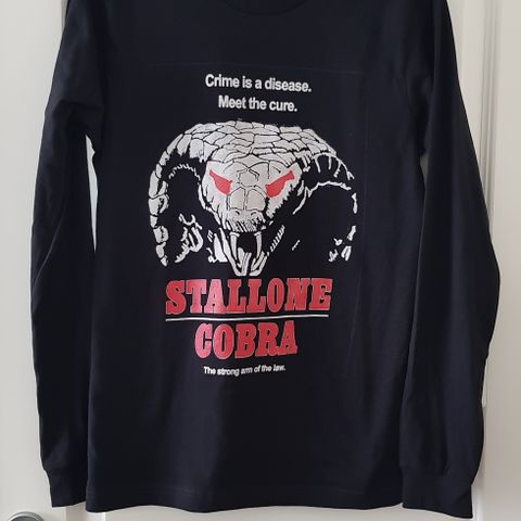 Cobra, Sylvester Stallone, long sleeve, 80s action film, retro, kan sendes