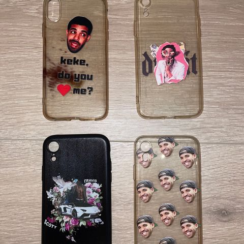 Diverse iPhone XR deksler (Drake, Travis Scott...)