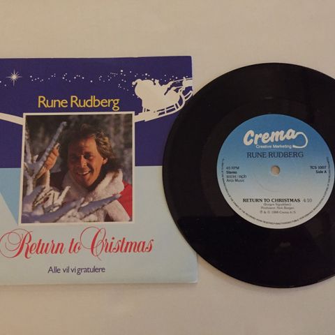 RUNE RUDBERG / RETURN TO CHRISTMAS - 7" VINYL SINGLE