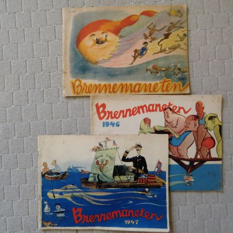 Brennemaneten 1945, 1946 og 1947