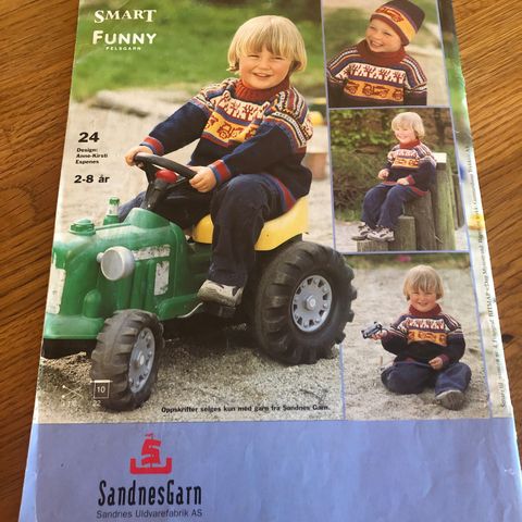 Retro strikkehefte Sandnes Smart Superwash nr 0308 - barn