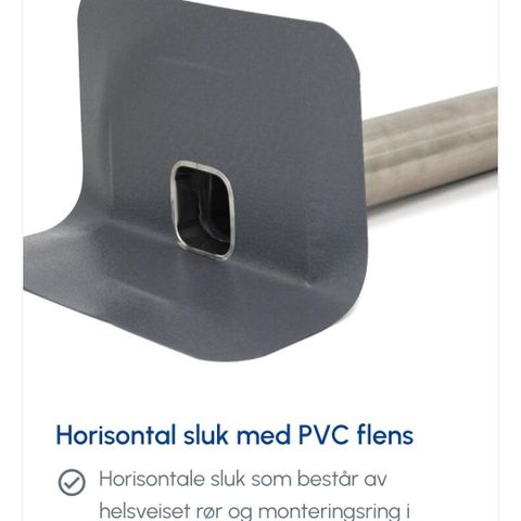 Horisontale sluk tak