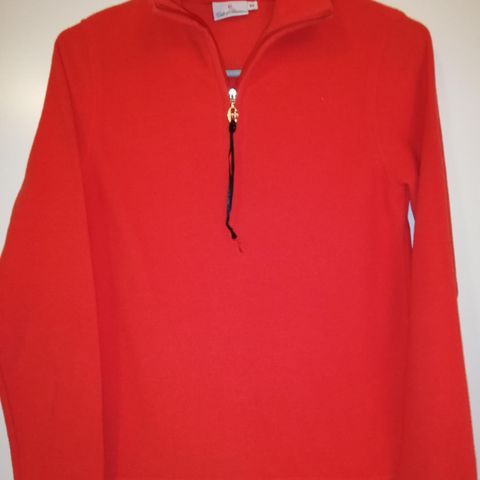 Oransje fleece genser xs