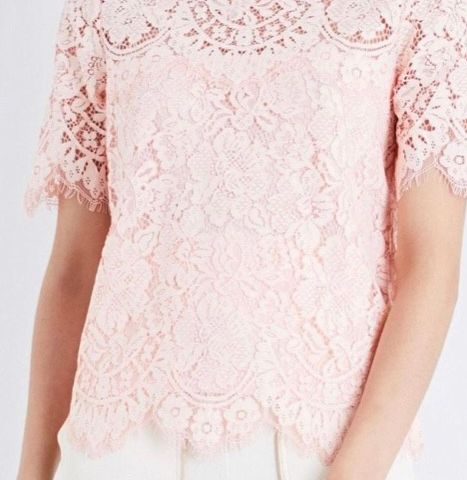 Ganni duval lace topp