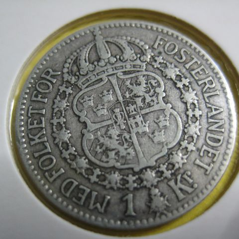 1 Kr Sverige 1912 sølv