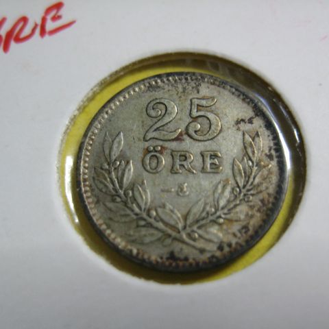 25 øre sverige 1932 sølv