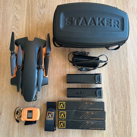 Staaker 1 Follow Me drone Fly 30 min, Max 80 km/t, 2 bat, 3 prop + reservegimbal