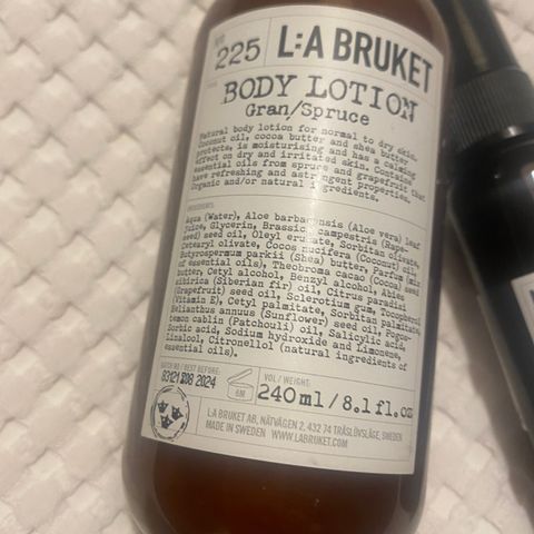 La Bruket bodylotion Bjørk 240  .PR STK! ny