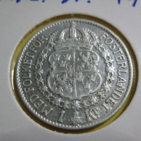 1 kr sverige 1940 sølv