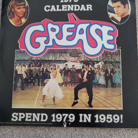 GREASE kalender 1979, orginal