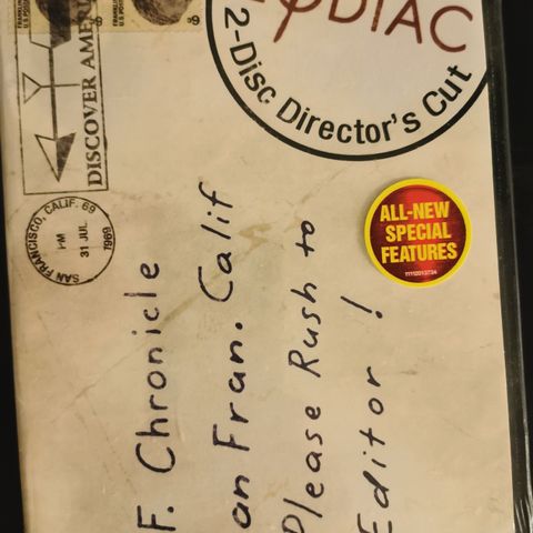 Zodiac Director's cut 2-disc (DVD)