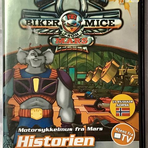 Motorsykkelmus fra Mars Historien begynner (norsktale)…DVD 1…Vol 1 🔥Som Ny!