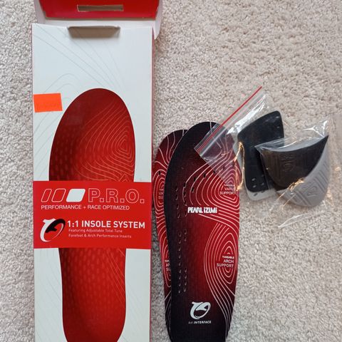 Ny innleggssåler for sykkelsko Pearl iZumi Insole System str 38-39