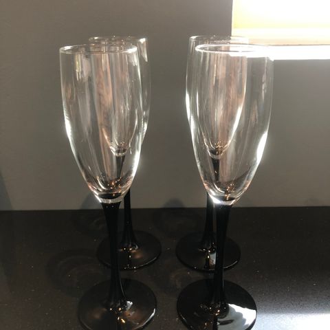 Champagne glass, 4stk