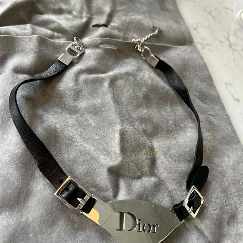 NY PRIS! vintage Dior halskjede