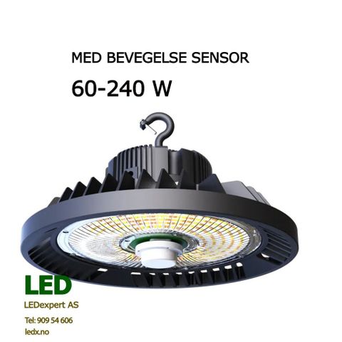 Spar strøm! LED taklampe med bevegelse sensor 100W