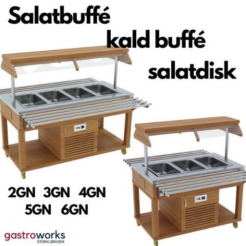 Kald Buffet-Salat Buffet-Salatdisk fra Gastroworks