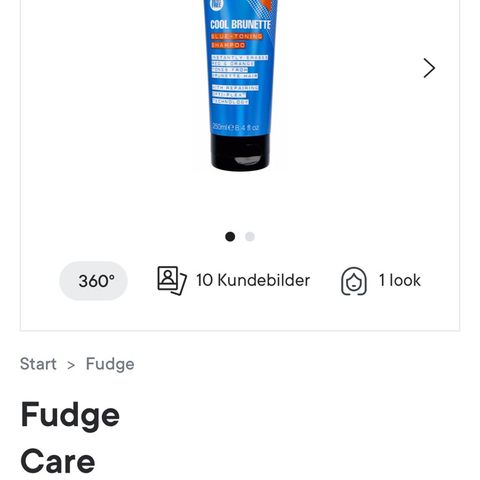 Fudge Cool Brunette Blue-toning shampoo