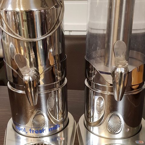 colani juice (2,5l med kjøleelement) dispenser, melk (3l) dispenser (frilich)