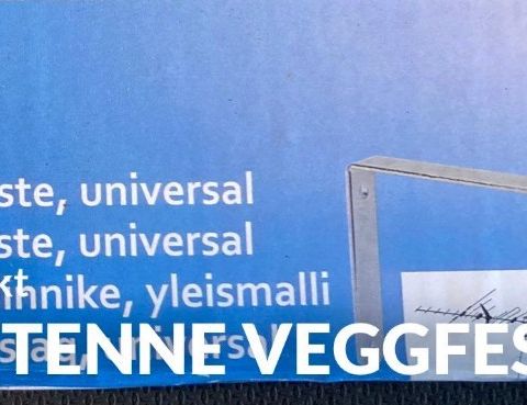 Ubrukt antenne veggfeste