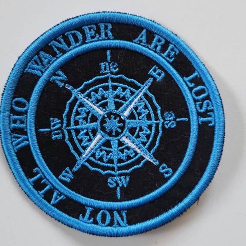NOT ALL WHO WANDER ARE LOST, Patch, Velcro.