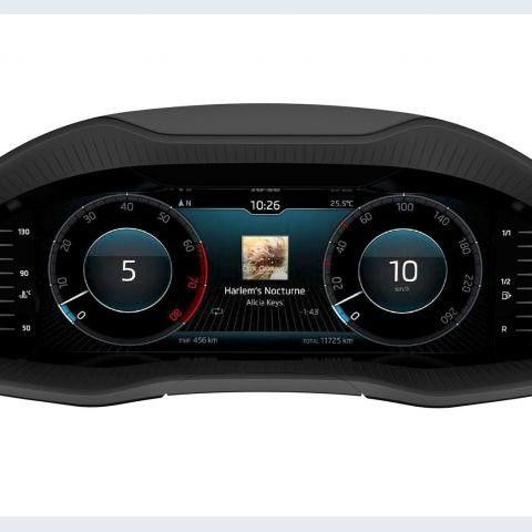 Skoda kodiaq digital speedometer