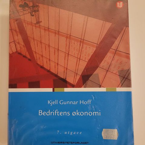 Bedriftens Økonomi, 7. Utgave, Kjell Gunnar Hoff