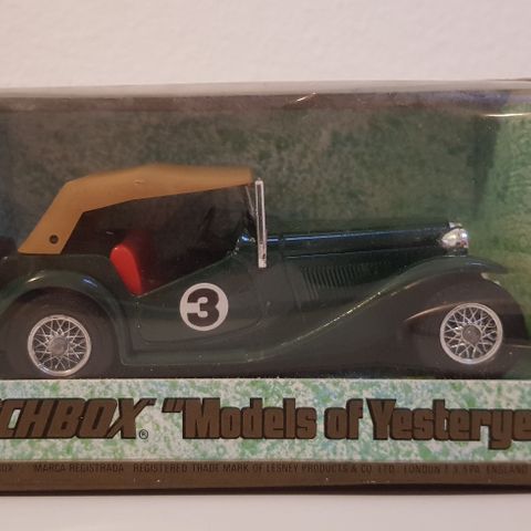 1945 MGTC. Matchbox Models of Yesteryear No. Y8-4. Made in England