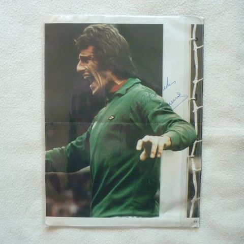 Autentisk autograf av  Ray Clemence (1948-2020) Liverpool/Tottenham og England.