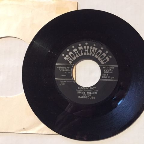 JIMMY MILLER & THE BARBECUES - LES HOBEAUX / HOT SHIFFLE - 7" VINYL SINGLE