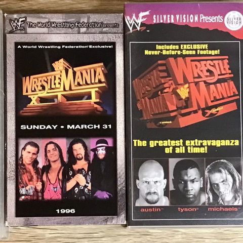 WWF / WWE / Wrestle Mania vhs   NY PRISER